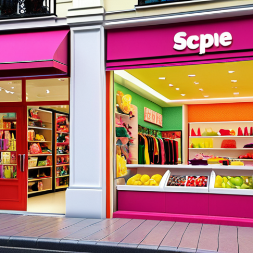 **Image:** A clothing boutique with a fresh, energetic scent, targeting young customers. Focus on the visual of trendy clothing and a subtle diffusion of a citrusy or fruity fragrance. Capture the feeling of youthful energy and a vibrant shopping atmosphere.