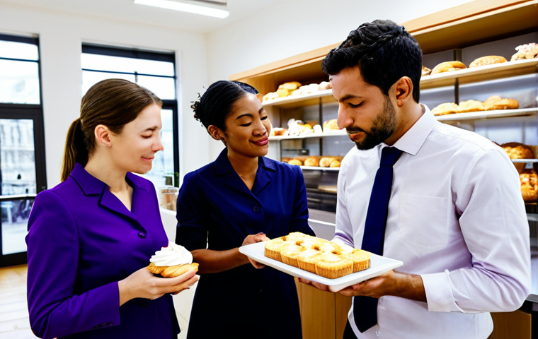 "The Psychology of Scent"**
A diverse group of people fully clothed in professional attire, experiencing various scents in a clean, modern environment. One person is reacting positively to a bakery scent, another to a lavender aroma. Depict a subtle visual representation of emotional connections to smells. Safe for work, appropriate content, perfect anatomy, natural proportions, well-lit, professional.
**